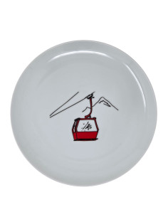 Assiette plate CABINE ROUGE D 27 cm