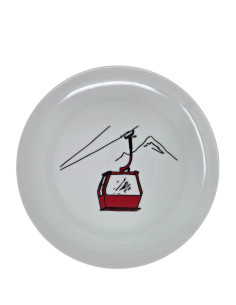 Assiette à dessert CABINE ROUGE D 20 cm