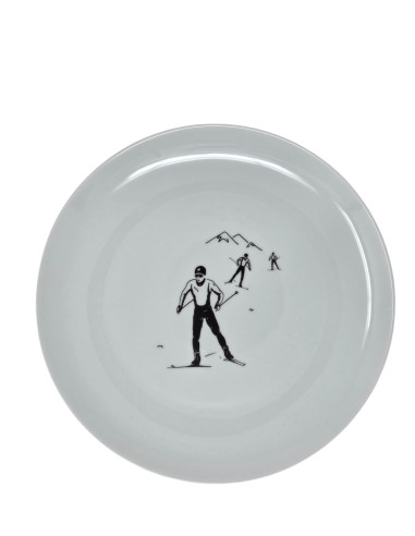 Assiette plate SKI DE FOND D 27 cm
