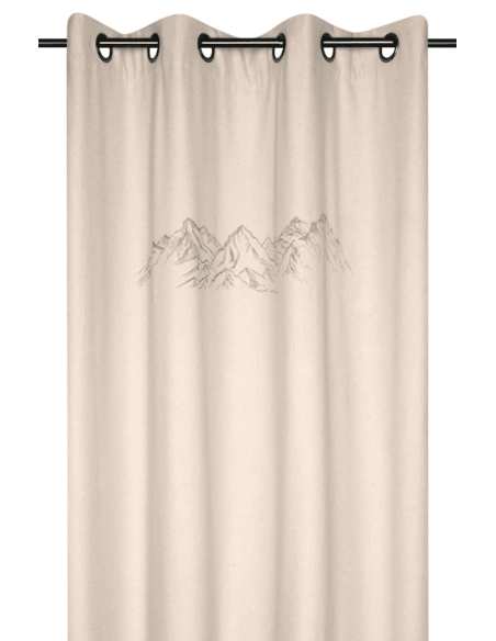 Rideaux CHARLAIX naturel 140 x 240 cm