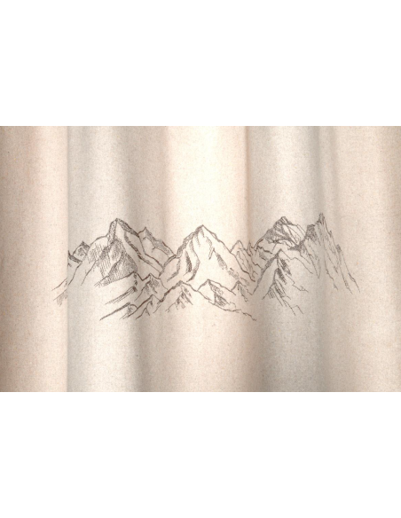 Rideaux CHARLAIX naturel 140 x 240 cm