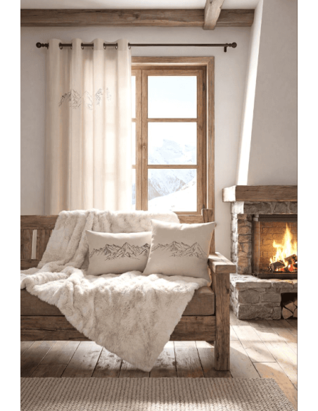Rideaux CHARLAIX naturel 140 x 240 cm
