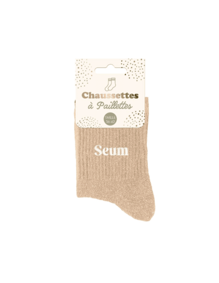 Chaussettes femme à paillettes SEUM