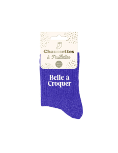 Chaussettes femme à paillettes BELLE A CROQUER
