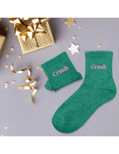Chaussettes femme à paillettes CRUSH 2