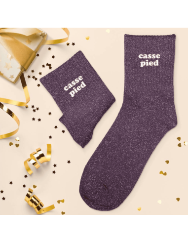 Chaussettes femme à paillettes CASSE-PIED