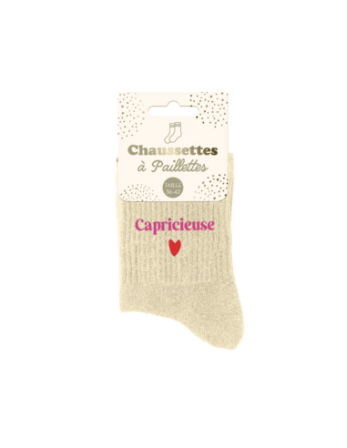 Chaussettes femme à paillettes CAPRICIEUSE