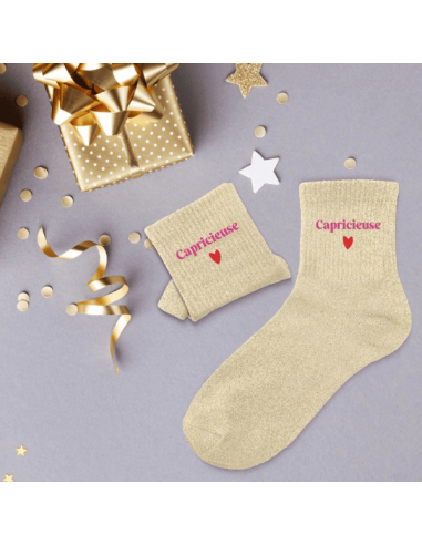 Chaussettes femme à paillettes CAPRICIEUSE