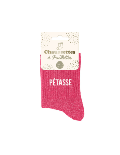 Chaussettes femme à paillettes PETASSE