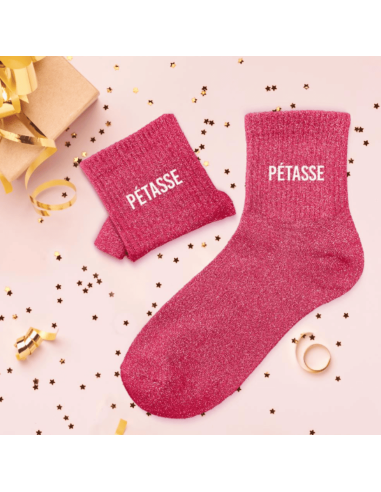 Chaussettes femme à paillettes PETASSE