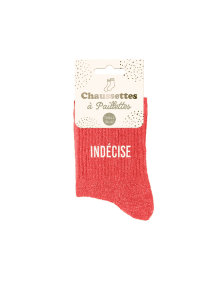 Chaussettes femme à paillettes INDECISE