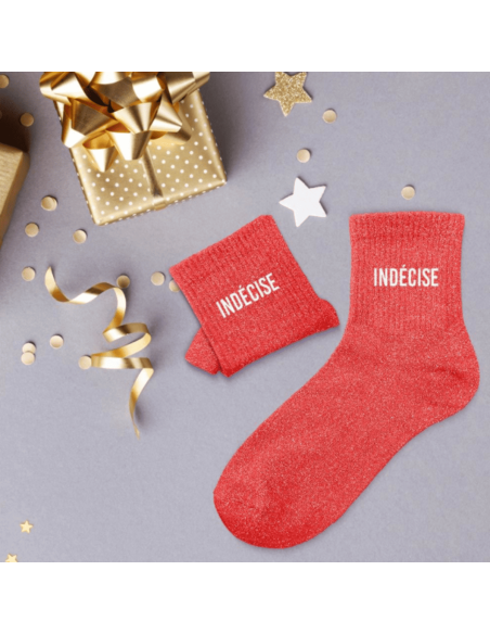 Chaussettes femme à paillettes INDECISE