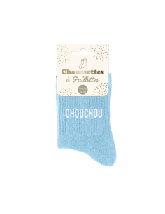 Chaussettes femme à paillettes CHOUCHOU