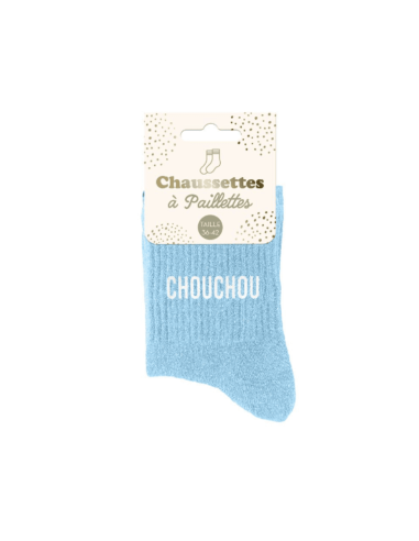Chaussettes femme à paillettes CHOUCHOU