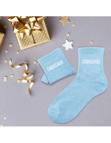 Chaussettes femme à paillettes CHOUCHOU