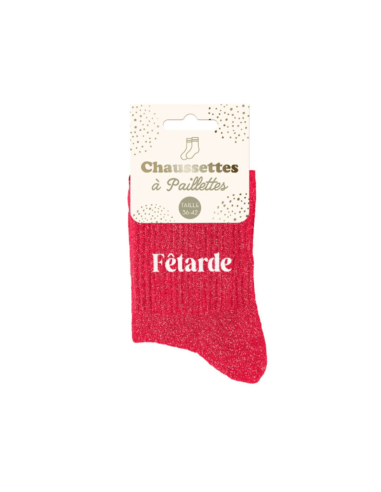 Chaussettes femme à paillettes FETARDE
