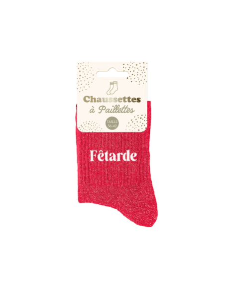 Chaussettes femme à paillettes FETARDE