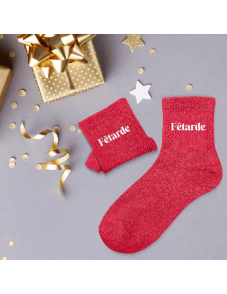 Chaussettes femme à paillettes FETARDE