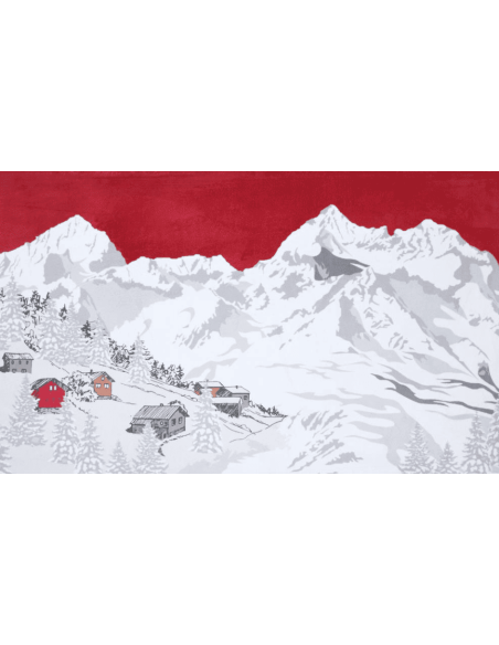 Tapis LAPLAGNE rouge 45x75 cm