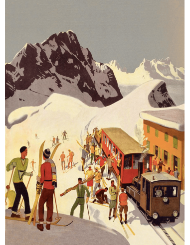 Torchons SKIING multicolore  50 x 70 cm Lot de 3