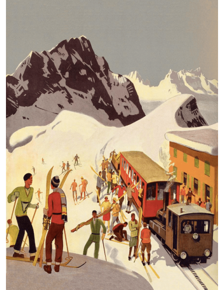 Torchons SKIING multicolore  50 x 70 cm Lot de 3