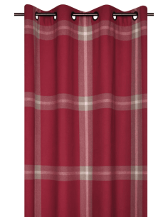 Rideau effet laine VERAN rouge 140 x 240 cm