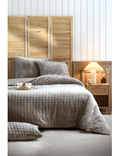 Housse de couette Warmy naturel 240x220 cm - doppio bozzolo