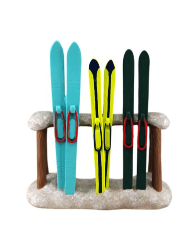Décoration Porte-Skis multicolore
