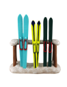 Décoration Porte-Skis multicolore