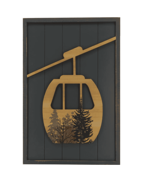 Tableau en bois TELECABINE