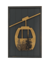 Tableau en bois TELECABINE