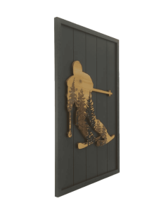 Tableau bois SKIEUR 2