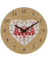 Horloge bois CHALET POYA D30 cm