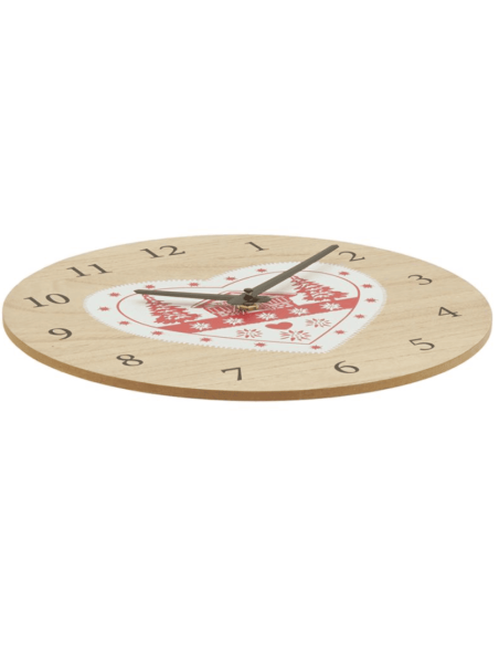 Horloge bois CHALET POYA D30 cm