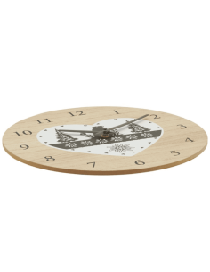 Horloge en bois MARMOTTE 2