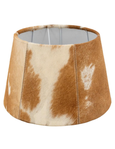 Lampe à Poser en Peau de Vache | Déco Chalet Montagne