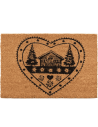 Paillasson COEUR POYA en coco 40 x 60 cm - Décoration Montagne
