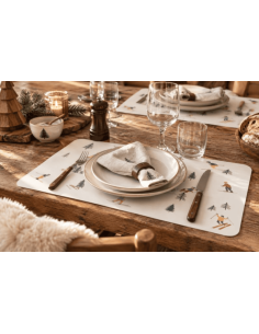 Set de table SKIEUR en vinyle – Décoration montagne et chalet 2