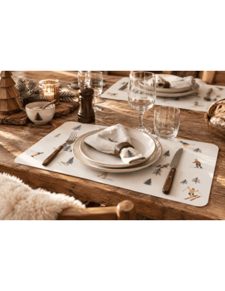 Set de table SKIEUR en vinyl