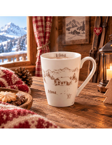 Mug VALLEY – Mug montagne au décor chalet alpin