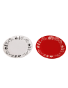Lot de 2 Assiettes à dessert pistes -  Motifs Montagne