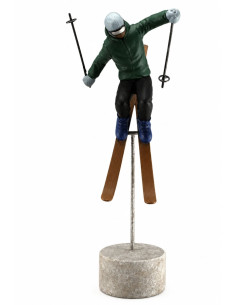 Statut skieur vert - Décoration Montagne