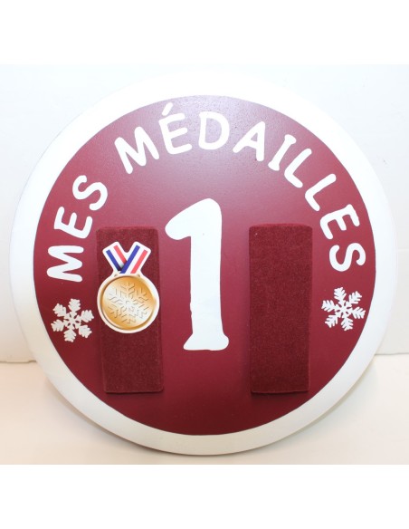 Cadre rond tableau  MES MEDAILLES  diam.25 cm