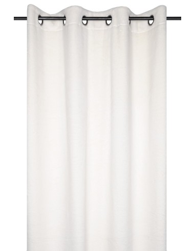 Rideau déco SILICIA BLANC 140 X 260 CM