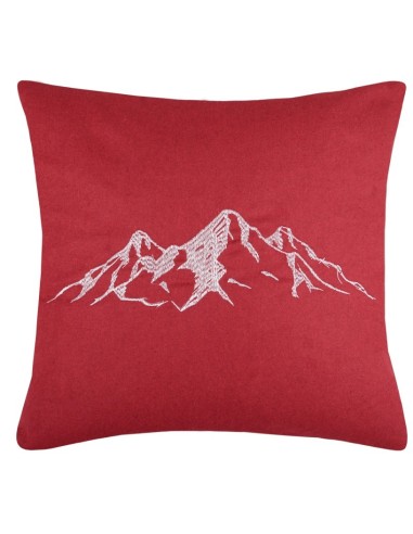 Coussin Déhoussable 45 x 45 cm CHARVIN ROUGE