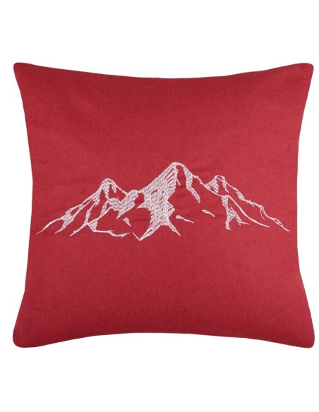Coussin Déhoussable 45 x 45 cm CHARVIN ROUGE