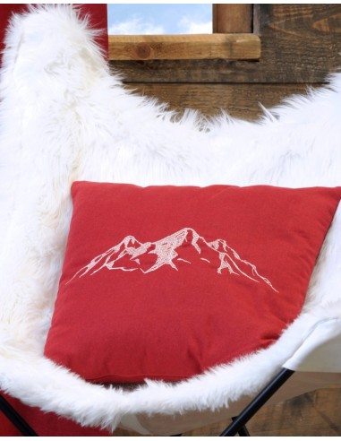 Coussin Déhoussable 45 x 45 cm CHARVIN ROUGE