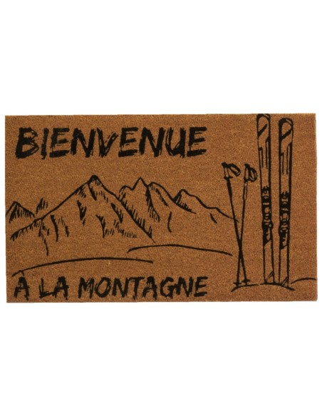 Paillasson bienvenue à la montagne  45 x 75 cm