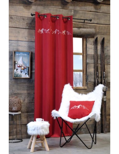 Coussin Déhoussable 45 x 45 cm CHARVIN ROUGE