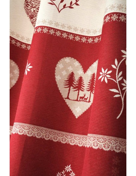 Rideau polaire MODANE rouge 140 x 260 cm